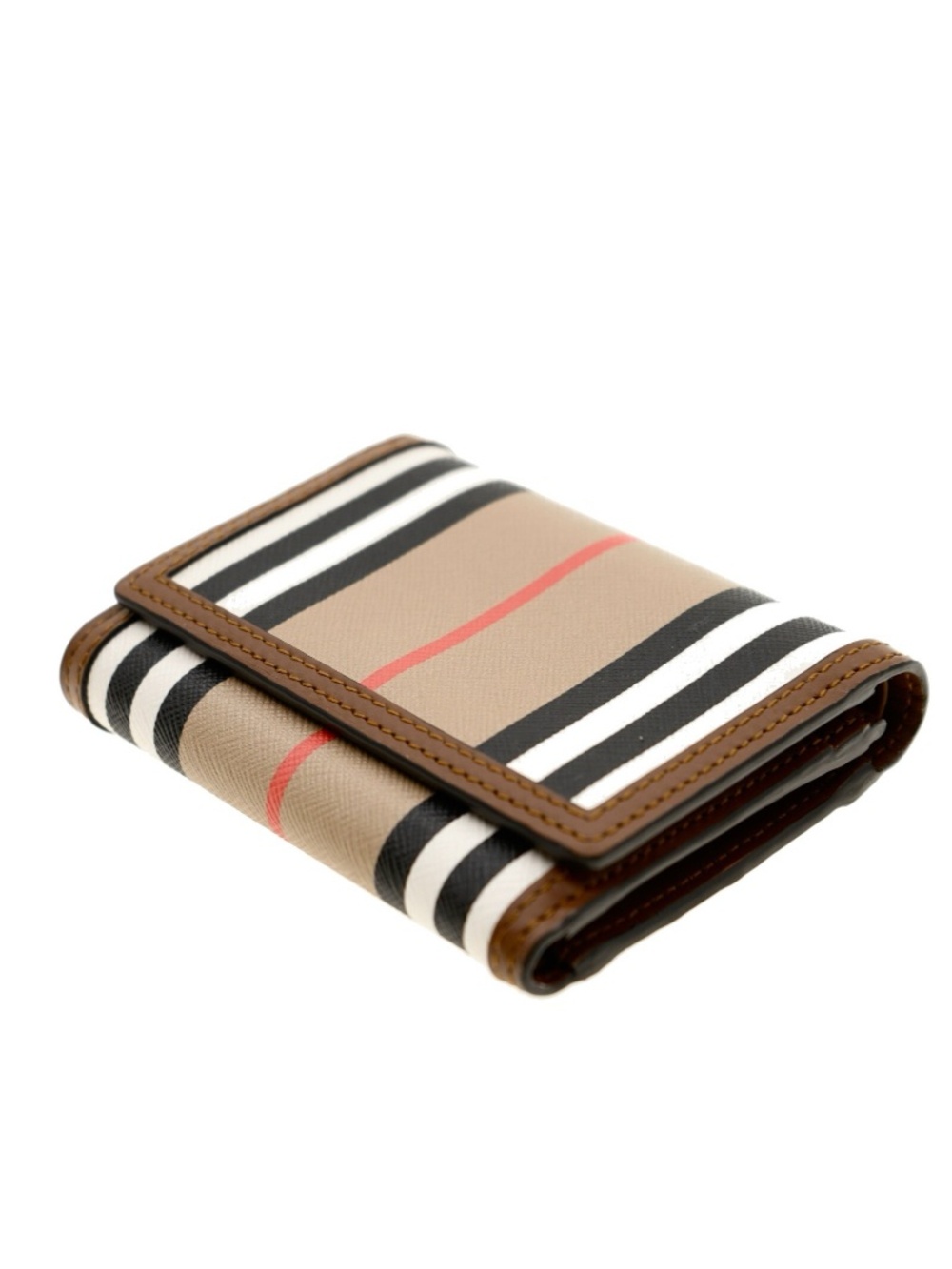 Burberry Lancaster Trifold Wallet Icon Stripe New